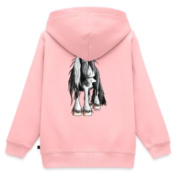 Cute Irish Tinker - Kids Premium Organic Zip-up Hoodie - rose - Back - AI Model Kid Female (0cm)