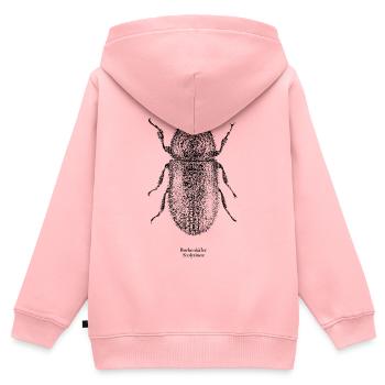 Borkenkäfer | Scolytinae Poster - Kinder Premium Organic Zip Hoodie - Rosa - Hinten - AI Model Kid Female (0cm)