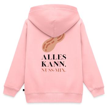 Alles kann Nuss Mix - Kinder Premium Organic Zip Hoodie - Rosa - Hinten - AI Model Kid Female (0cm)