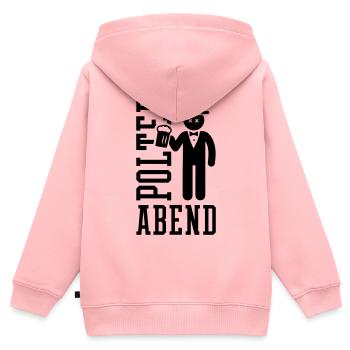 Polterabend Bräutigam - Kinder Premium Organic Zip Hoodie - Rosa - Hinten - AI Model Kid Female (0cm)