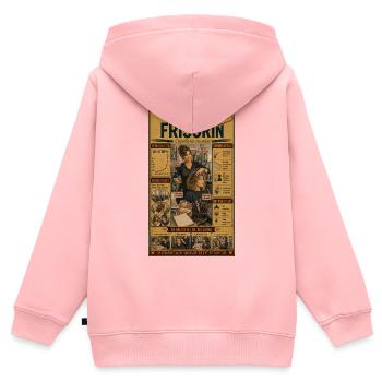 Die Frisörin – Jeder Kopf ein neues Projekt - Kinder Premium Organic Zip Hoodie - Rosa - Hinten - AI Model Kid Female (0cm)