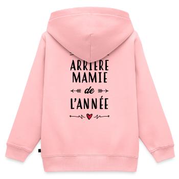 Großmütter / Oma / Mami / Großmutter / Mamy - Kinder Premium Organic Zip Hoodie - Rosa - Hinten - AI Model Kid Female (0cm)