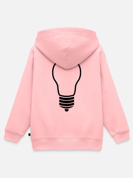 Glühbirne - Kinder Premium Organic Zip Hoodie - Rosa