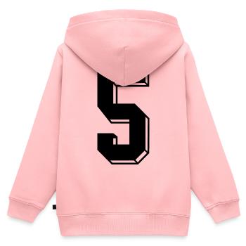 Retroshirt BRD 1974 WM EM 2024 50 Jahre Jubiläum - Kinder Premium Organic Zip Hoodie - Rosa - Hinten - AI Model Kid Female (0cm)