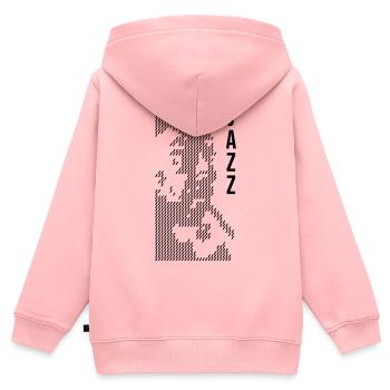 Design von Jazzmusik-Plakaten - Kinder Premium Organic Zip Hoodie - Rosa - Hinten - AI Model Kid Female (0cm)