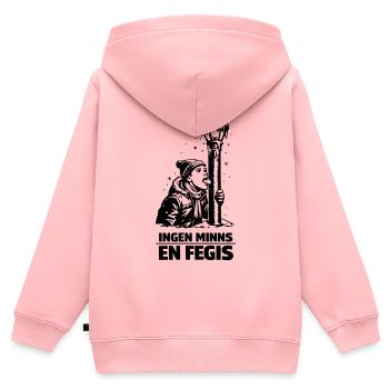 Lâche lèche la barre - Sweat Premium à capuche zippé enfant bio - rose - Dos - AI Model Kid Female (0cm)