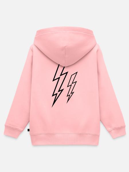 Blitze - Kinder Premium Organic Zip Hoodie - Rosa