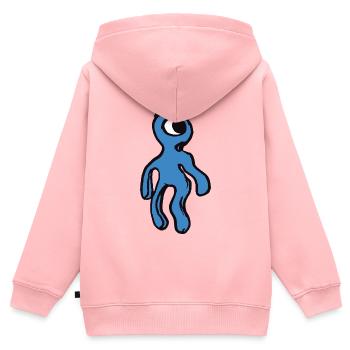 Philip l’extraterrestre - Sweat Premium à capuche zippé enfant bio - rose - Dos - AI Model Kid Female (0cm)