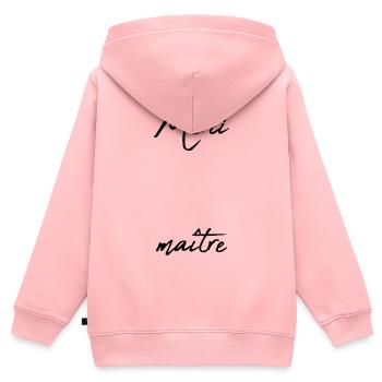 MEISTER. MEISTER. VIELEN DANK. DANKE, MEISTER. MEISTER - Kinder Premium Organic Zip Hoodie - Rosa - Hinten - AI Model Kid Female (0cm)