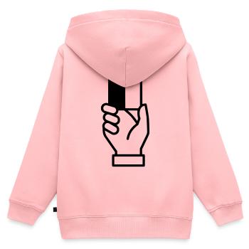 Schiedsrichter Karte Platzverweis Vektor - Kinder Premium Organic Zip Hoodie - Rosa - Hinten - AI Model Kid Female (0cm)