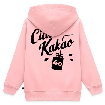 Abschlussklasse 4e - Kinder Premium Organic Zip Hoodie - Rosa - Hinten - AI Model Kid Female (0cm)