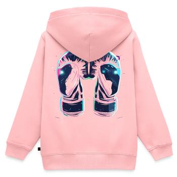 Boxhandschuhe Steampunk - Kinder Premium Organic Zip Hoodie - Rosa - Hinten - AI Model Kid Female (0cm)