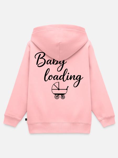 Baby loading - Kinder Premium Organic Zip Hoodie - Rosa