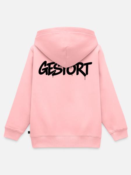 GESTÖRT - Kinder Premium Organic Zip Hoodie - Rosa