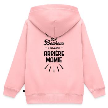 Großmütter / Oma / Mami / Großmutter / Mamy - Kinder Premium Organic Zip Hoodie - Rosa - Hinten - AI Model Kid Female (0cm)