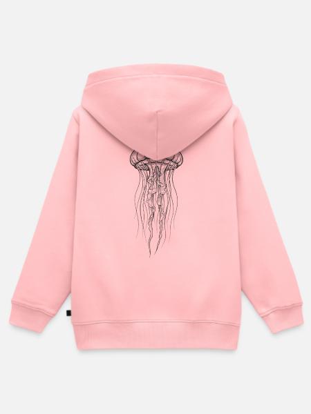 Qualle - Kinder Premium Organic Zip Hoodie - Rosa