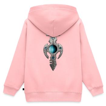 Sacred Fragment – Mystical Sigil - Kids Premium Organic Zip-up Hoodie - rose - Back - AI Model Kid Female (0cm)