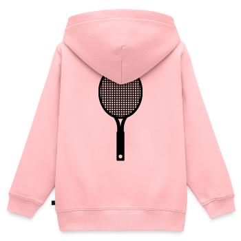 Raquette de tennis - Sweat Premium à capuche zippé enfant bio - rose - Dos - AI Model Kid Female (0cm)