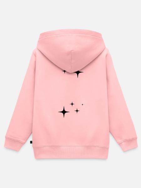 Funkeln Glitzer Sterne - Kinder Premium Organic Zip Hoodie - Rosa
