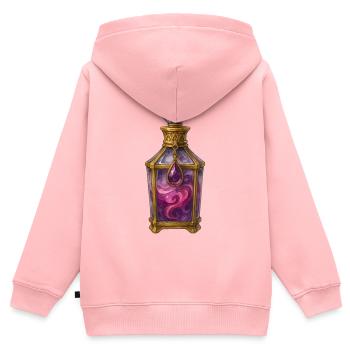 Purpur Zaubertrank Halloween Hexentrank Fantasy - Kinder Premium Organic Zip Hoodie - Rosa - Hinten - AI Model Kid Female (0cm)