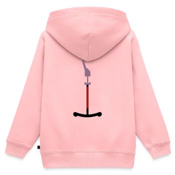SKIFAHREN SKILIFT TELLERLIFT - Kinder Premium Organic Zip Hoodie - Rosa - Hinten - AI Model Kid Female (0cm)