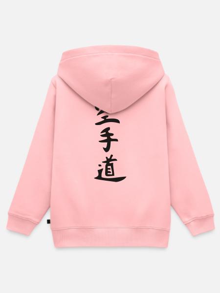 Karate - Do - Kanji - Kinder Premium Organic Zip Hoodie - Rosa