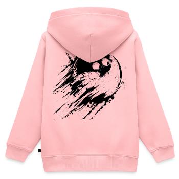 Bowling - Kinder Premium Organic Zip Hoodie - Rosa - Hinten - AI Model Kid Female (0cm)