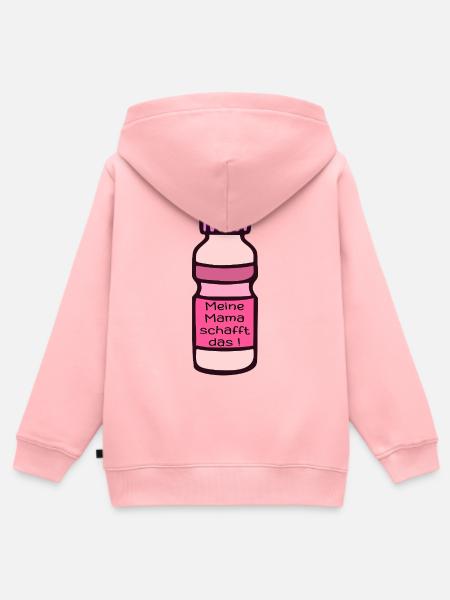 MAMA SPORT MOTIVATION - Kinder Premium Organic Zip Hoodie - Rosa