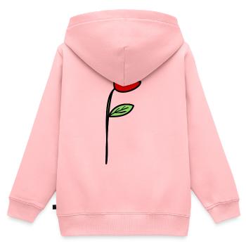 anniversaire. anniversaire décennie. humour. drôle - Sweat Premium à capuche zippé enfant bio - rose - Dos - AI Model Kid Female (0cm)