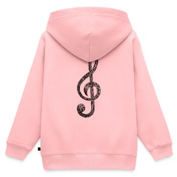 Clé - Sweat Premium à capuche zippé enfant bio - rose - Dos - AI Model Kid Female (0cm)