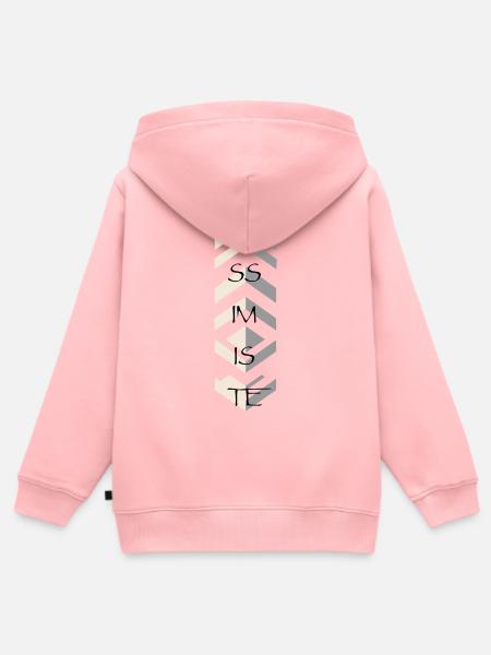 Pessimist - Kinder Premium Organic Zip Hoodie - Rosa