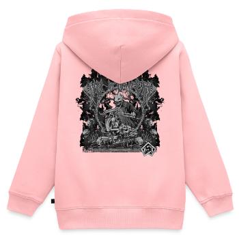 Mechaniker, Kfz, V8, Muscle Car, Autowerkstatt - Kinder Premium Organic Zip Hoodie - Rosa - Hinten - AI Model Kid Female (0cm)