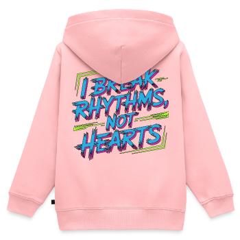 Cardiac TechI Break Rhythms Not Hearts Cath Lab - Kids Premium Organic Zip-up Hoodie - rose - Back - AI Model Kid Female (0cm)