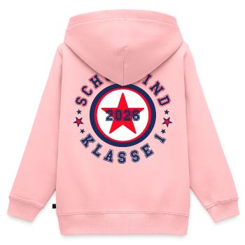 Schulkind 2026 - Klasse 1 - Kinder Premium Organic Zip Hoodie - Rosa - Hinten - AI Model Kid Female (0cm)