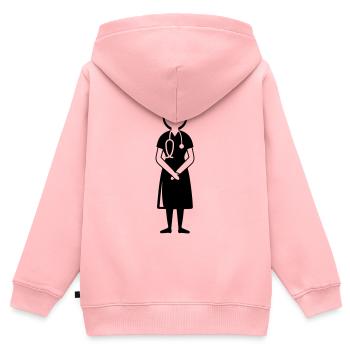 Krankenschwester Doktor - Kinder Premium Organic Zip Hoodie - Rosa - Hinten - AI Model Kid Female (0cm)