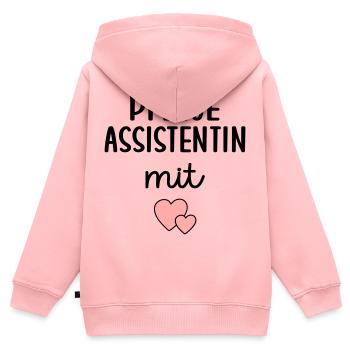 Pflegeassistentin Pflegefachassistenz - Kinder Premium Organic Zip Hoodie - Rosa - Hinten - AI Model Kid Female (0cm)