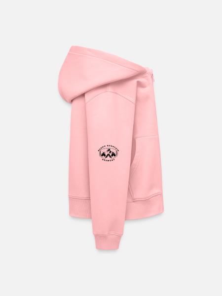 Okemo Vermont Berg - Kinder Premium Organic Zip Hoodie - Rosa