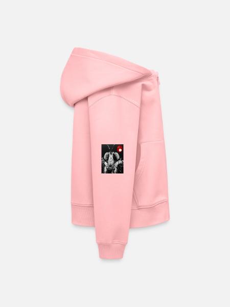 Bug aus - Kinder Premium Organic Zip Hoodie - Rosa - Rechts