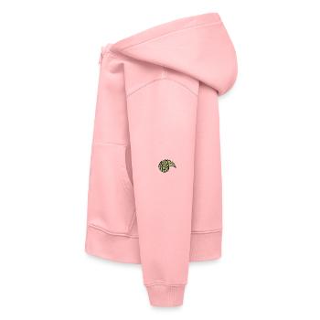 Gold-grüner keltischer Nautilus - Kinder Premium Organic Zip Hoodie - Rosa - Links - AI Model Kid Female (0cm)