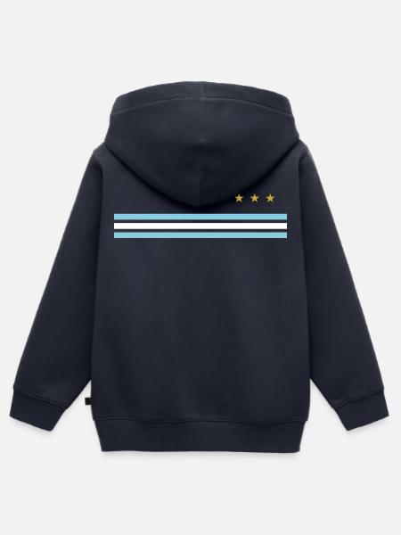 Argentiniener Meister - Kinder Premium Organic Zip Hoodie - Navy