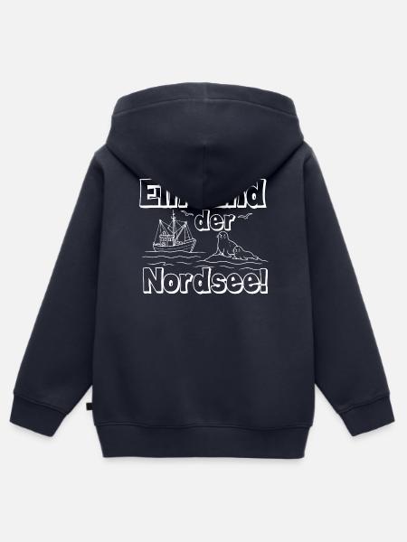 Ein Kind der Nordsee - Kinder Premium Organic Zip Hoodie - Navy