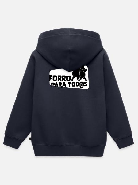 Forro para Todos – Tanzende Capybaras - Kinder Premium Organic Zip Hoodie - Navy