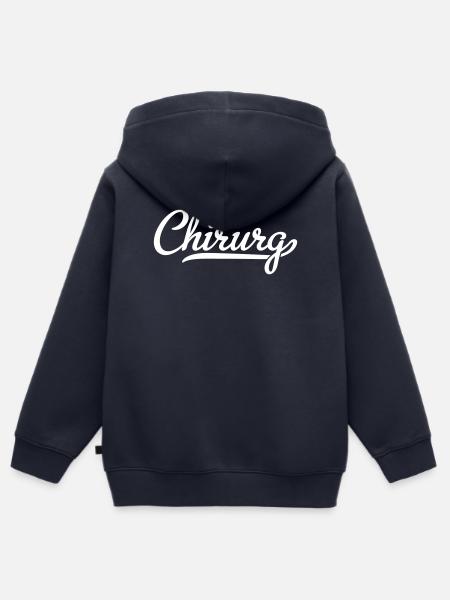 Chirurg - Kinder Premium Organic Zip Hoodie - Navy