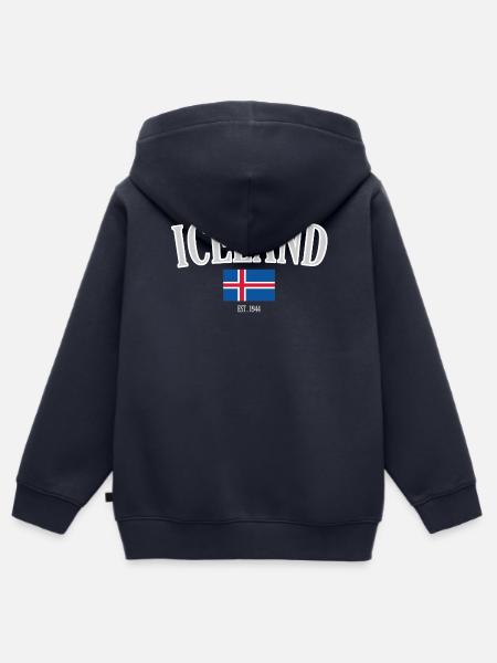 Island seit 1944 - Kinder Premium Organic Zip Hoodie - Navy