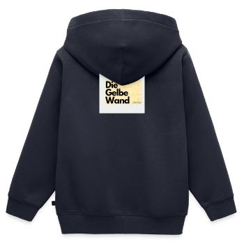 JensJensen - Kinder Premium Organic Zip Hoodie - Navy - Hinten - AI Model Kid Male (0cm)