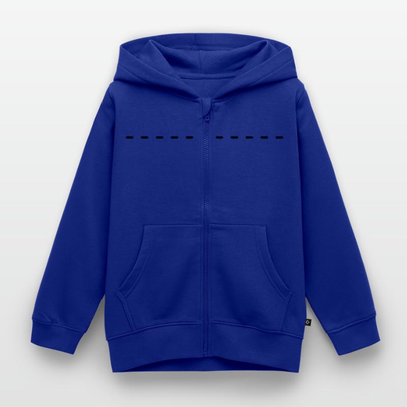 Dashed underscore to design yourself Kids Premium Organic Zip-up Hoodie