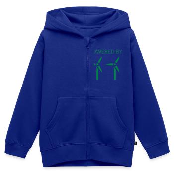 Windenergie - Kinder Premium Organic Zip Hoodie - Royalblau - Vorne - AI Model Kid Male (0cm)