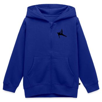 Turner, Turnen - Kinder Premium Organic Zip Hoodie - Royalblau - Vorne - AI Model Kid Male (0cm)