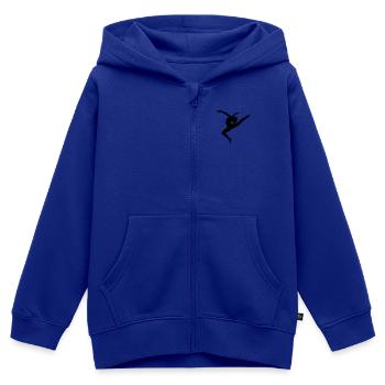 Ballerina - Kinder Premium Organic Zip Hoodie - Royalblau - Vorne - AI Model Kid Male (0cm)