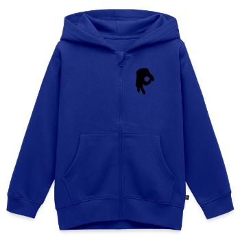 Reingelegt (Handzeichen) - Kinder Premium Organic Zip Hoodie - Royalblau - Vorne - AI Model Kid Male (0cm)